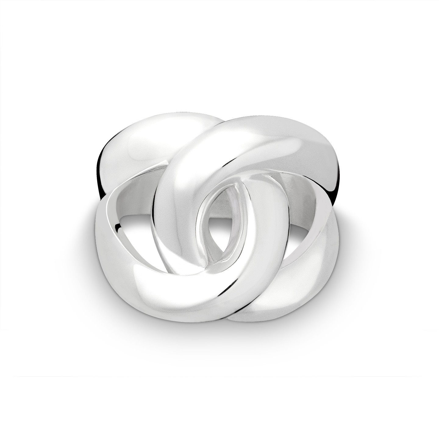 Quinn - Zilveren dames ring poli, 19x7.8mm