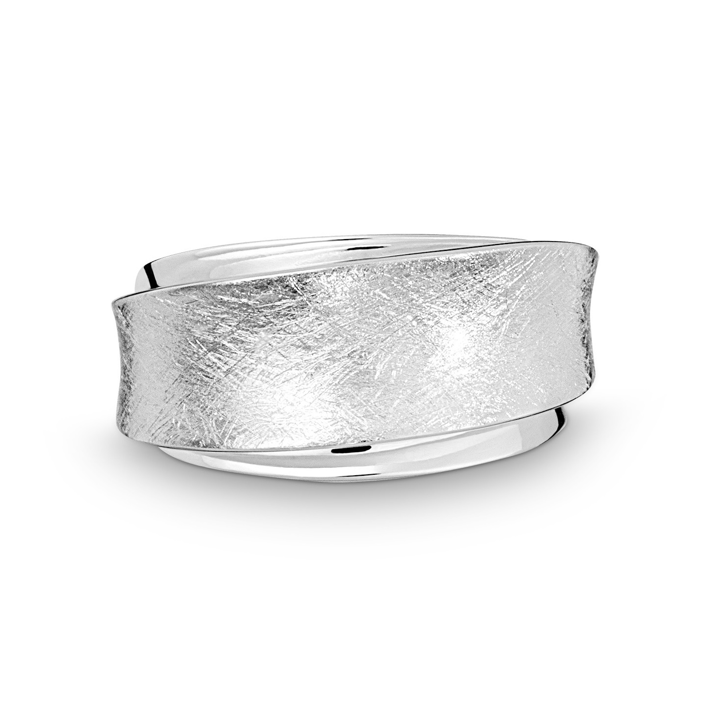 Quinn - Zilveren dames ring ijsmat/poli, 12.5x5.5mm