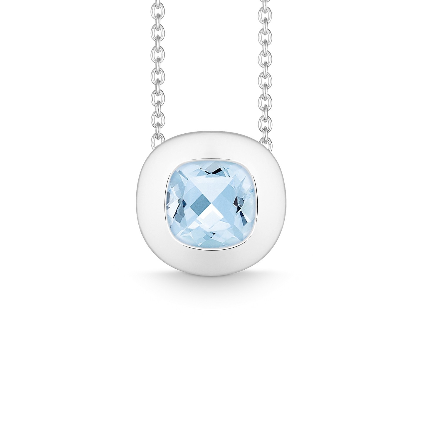 Quinn - Blauw Topaas 8x8mm