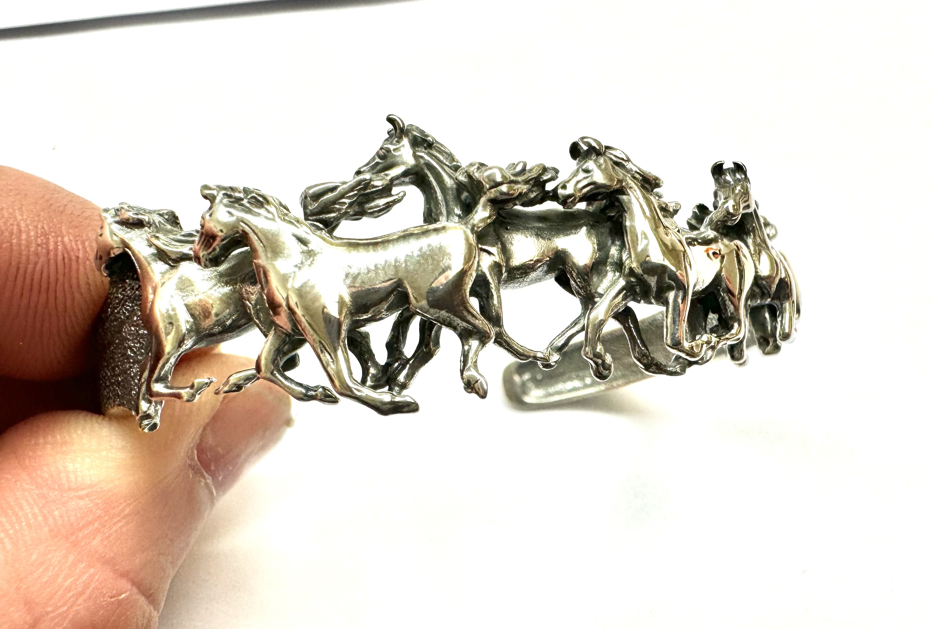 Armband paard zilver