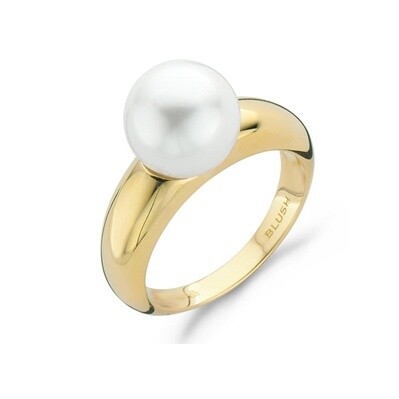 Blush - geelgouden ring met imitatie parel, maat 56 - 1022YPW/56