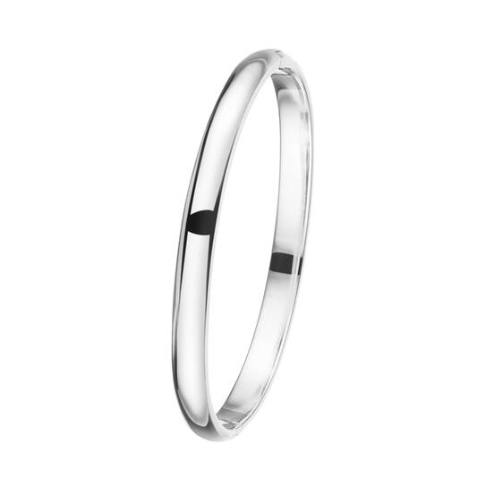 Zilveren bangle armband ovaa; 7x60mm