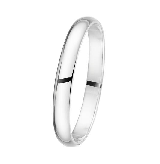 Zilveren bangle armband ovaal 10x60mm