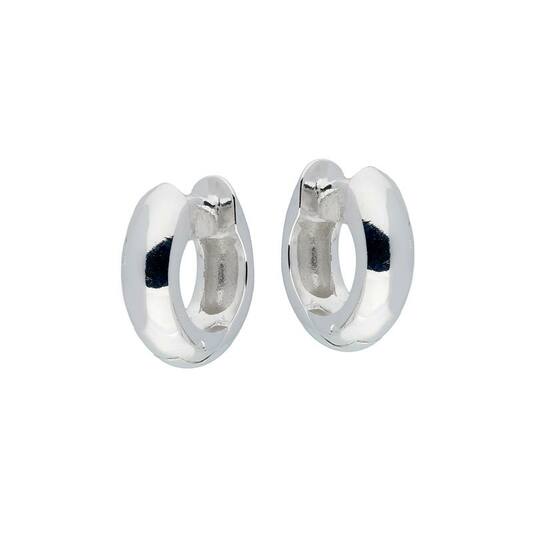 Zilveren oorringen rond model 5x14mm