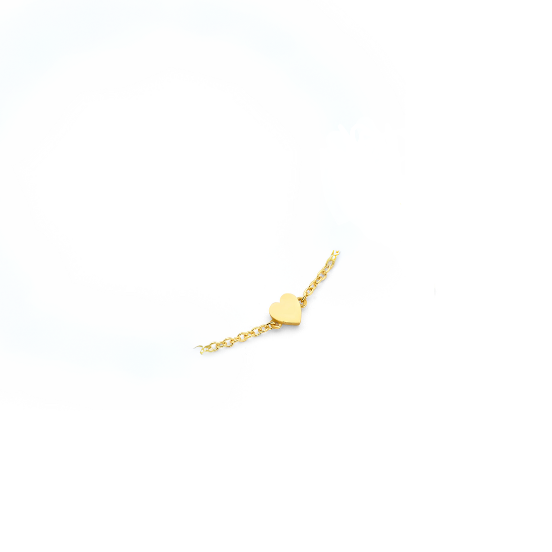 Minioro - Mini Mi Symb. 14kt geelgouden Symb. hart bedel voor aan een armband, let op! excl. armband 11016 (€180,-) - 11131hart
