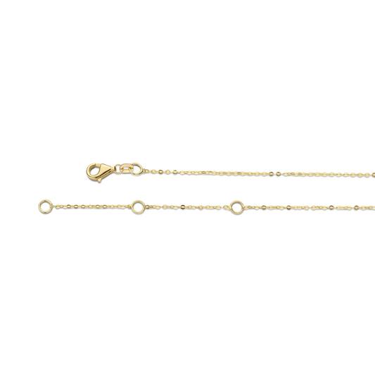 Op deze 14 karaat gouden Sunflower Engraving ketting van Jackie, kan je alles graveren wat je wil. De naam van je geliefde, kind of huisdier. Combineer met twee andere Jackie kettingen voor de perfecte layer.

Tropical Paradise
Dat Jackie van reizen houdt is geen geheim. Voor haar 14 karaat gouden sieradencollectie heeft zij zich deze keer laten inspireren door de tropen.
Haar Tropical Paradise collectie biedt een mix van elegantie en avontuur. Voel de zon schijnen waar je ook bent!

Weelderige jungles, azuurblauwe oceanen en de schittering van de zon op witte zandstranden: de ontwerpen met edelstenen zijn een weerspiegeling van Jackie’s mooiste herinneringen. Of het een dag op kantoor is of een avondje uit, deze sieraden voegen een vleugje exotische allure toe aan elke gelegenheid.

Het merk
Jackie is hét 14 karaat gouden on trend sieradenmerk. De collecties zijn geïnspireerd op de reizen die ik maak, van stedentrips tot exotische oorden. Elk gouden sieraad is helemaal van nu, handgemaakt door Europese goudsmeden en vervaardigd van overwegend gerecycled goud met echte edelstenen en zoetwaterparels. Elke collectie is dan ook met veel liefde en passie samengesteld. Mijn Jackie sieraden zijn de perfecte finishing touch voor iedere outfit!

Specificaties
- Ketting
- Materiaal: 14 Karaat - Geelgoud - 585
- Sunflower
- Verstelbare lengte 40/42/44cm