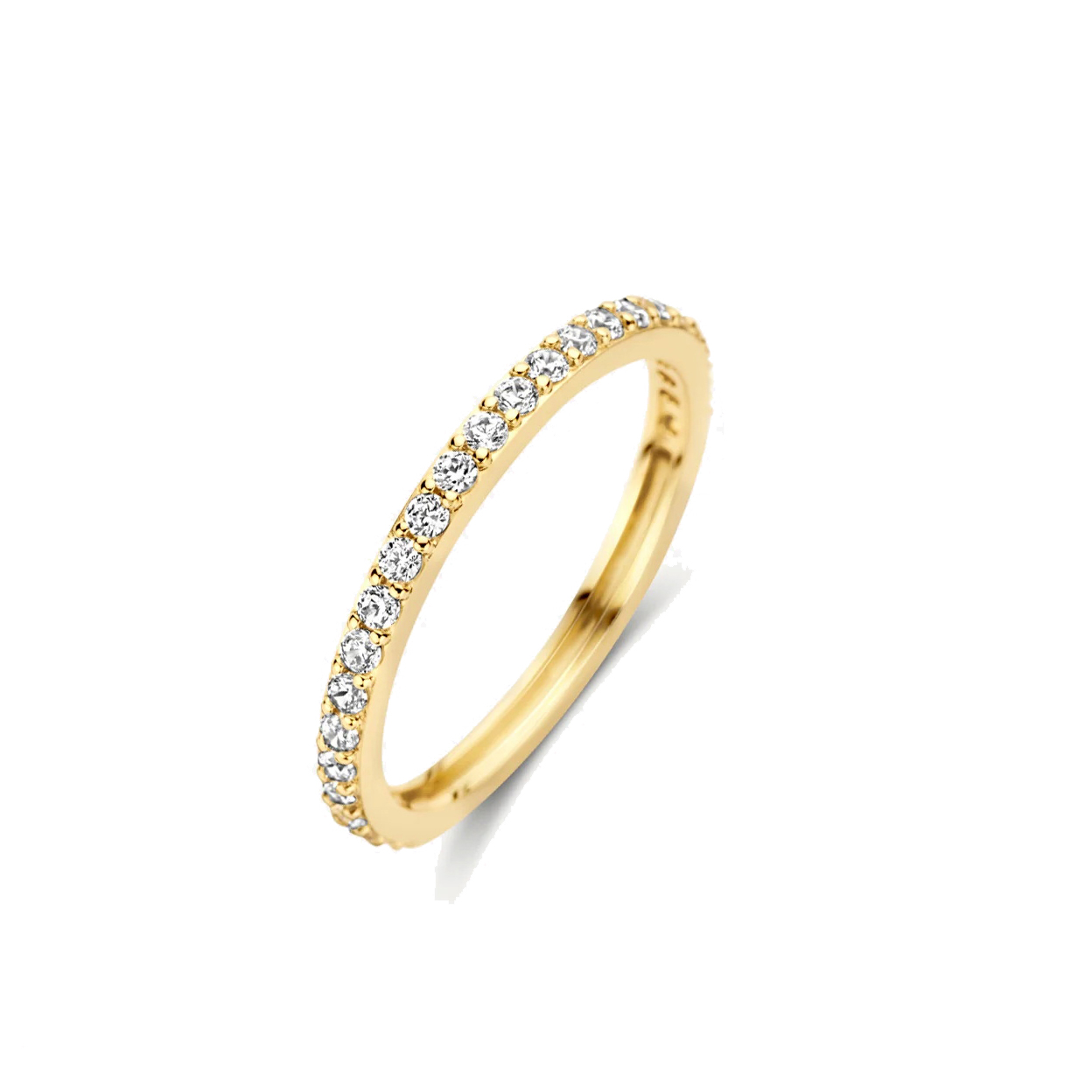 Blush - geelgouden ring bezet met zirconia - 1244YZI/56