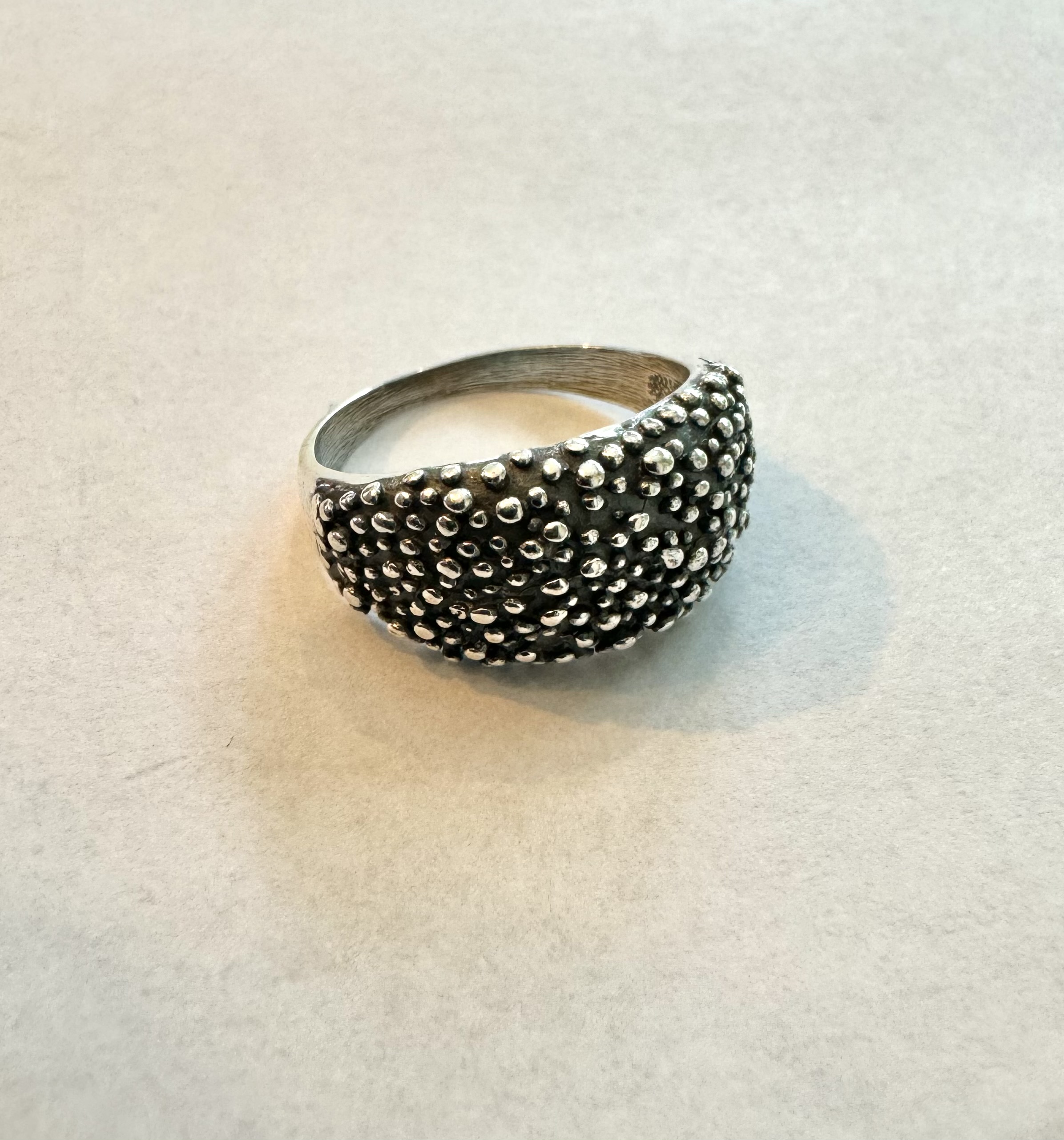 Ring zilver bol