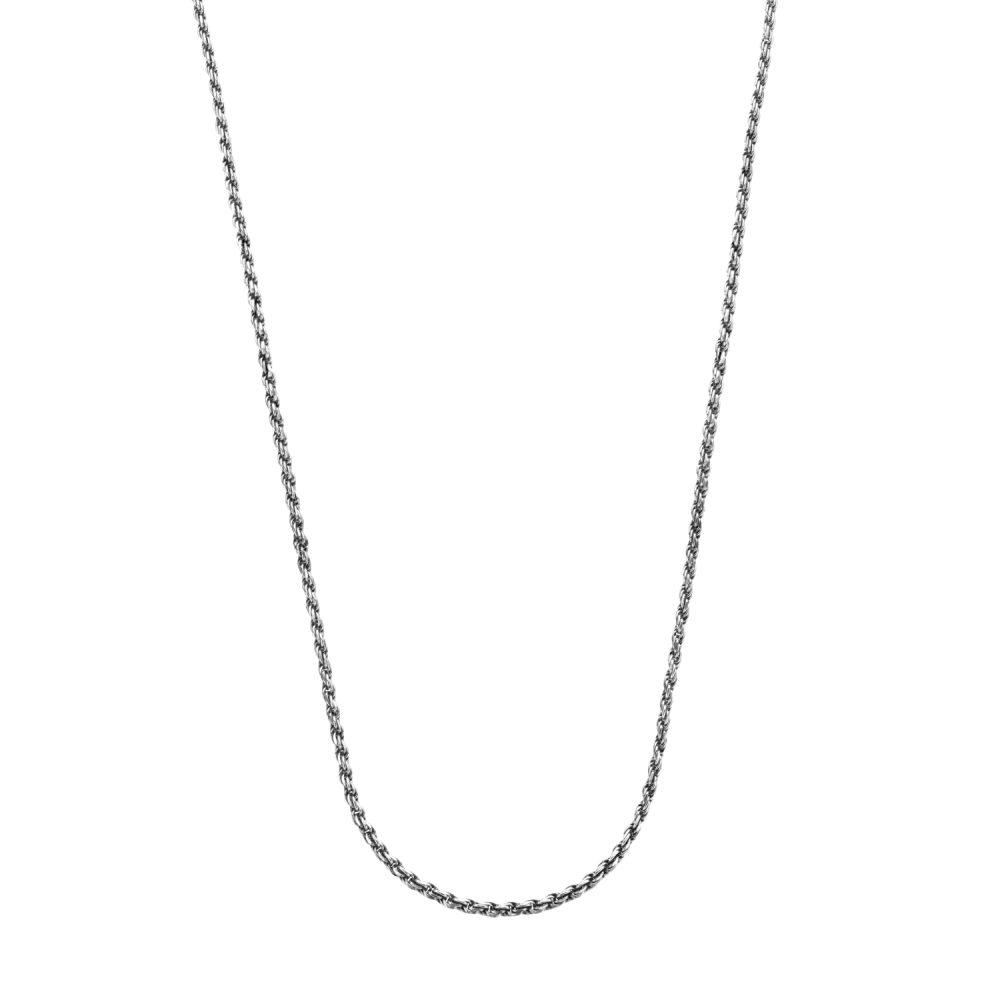 Necklaces - Necklace Rope Silver 925 - 3mm RR-NL052-S-55
