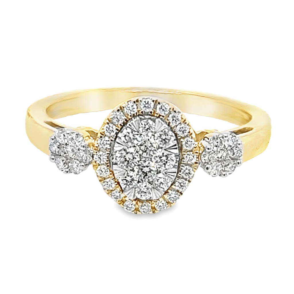 Geelgouden ring met Diamant 0,36 karaat SI/H (18,5