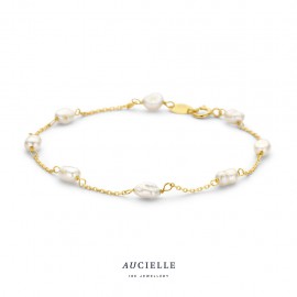 Armband 18kt goud - parel