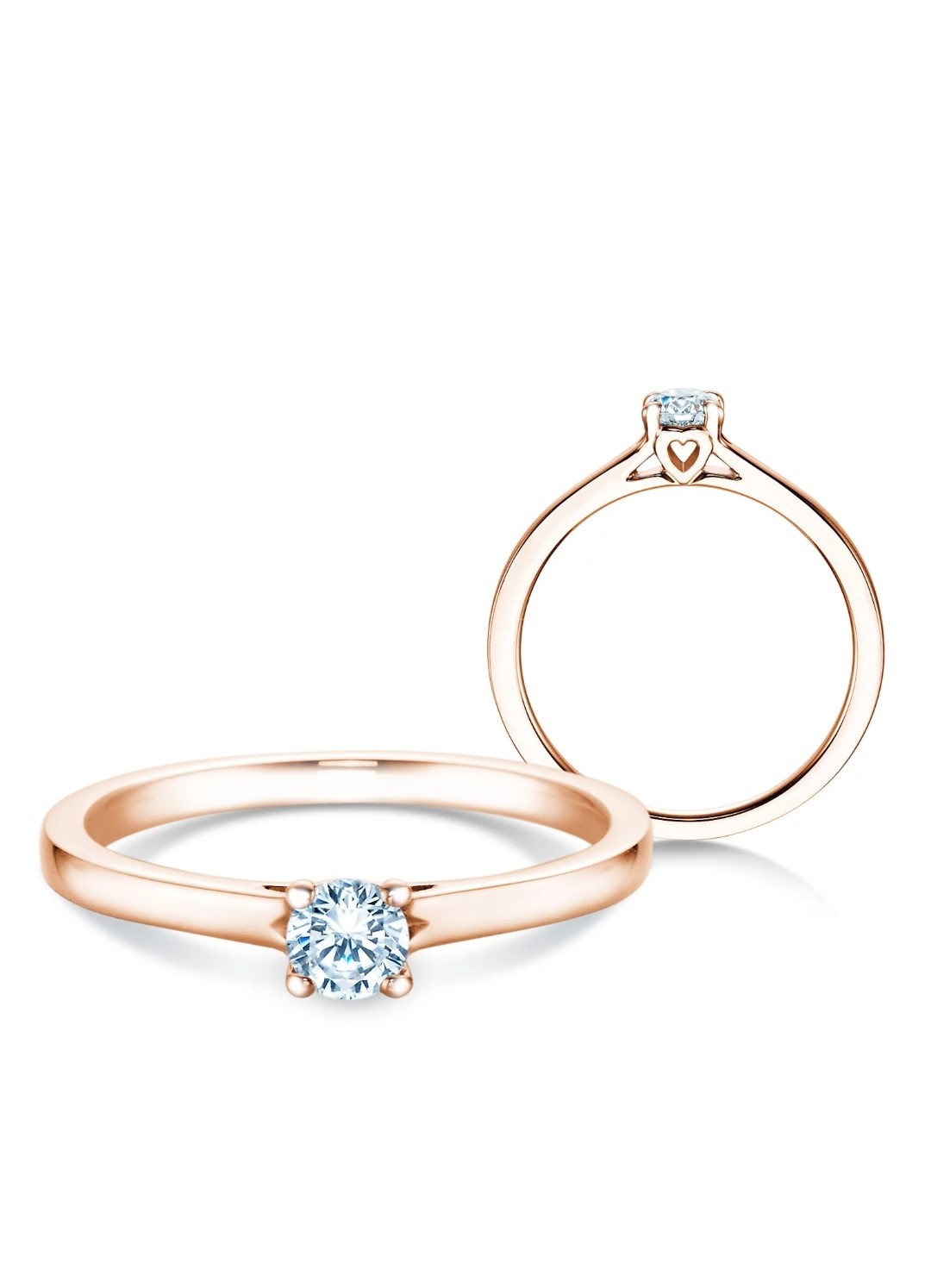 Deze ring van Louis Bros is vervaardigd uit 14 karaat roségoud (4 gr.) en is gezet met 1 briljant geslepen diamanten met een totaalgewicht van 0.60ct. De ring heeft een diameter van 6 mm, en een  breedte van 2.5 mm. en een dikte van 5 mm.
 Deze roségouden ring is een prachtig voorbeeld van moderne elegantie met een romantische twist. Deze ring vervaardigd uit verfijnd roségoud, schittert met een schitterend steentje in het midden, dat de aandacht trekt en betovert. Onder het steentje is een klein hartje subtiel geïntegreerd in de zetting, wat een bijzonder detail toevoegt aan dit verfijnde sieraad. Dit delicate hartje symboliseert liefde en genegenheid, waardoor de ring een perfect symbool is voor een verloving of een bijzonder cadeau. De combinatie van het warme roségoud en het sprankelende steentje maakt deze solitair ring tot een unieke en memorabele keuze voor elke gelegenheid.
De ring is verkrijgbaar in meerdere afmetingen.