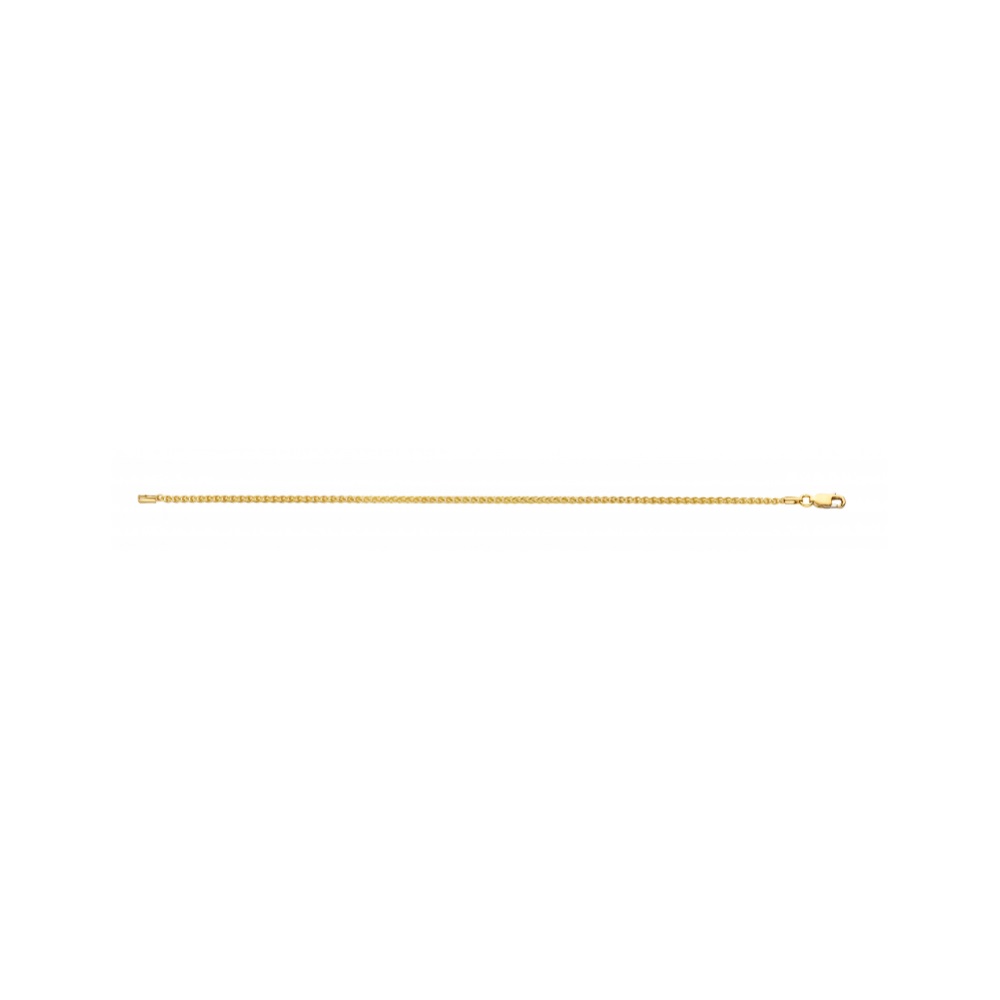 Fjory - Geelgouden armband Spiga met zilveren kern 2,5mm 19cm - 40-SPI02,519S