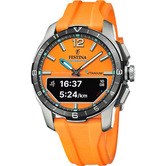 Ontdek de Festina Connected D, een horloge ontworpen voor de moderne man die zowel elegantie als functionaliteit waardeert. Dit model biedt de klassieke uitstraling van een traditioneel horloge met de innovatie van verbonden technologie. De belangrijkste eigenschap is de perfecte combinatie van een analoge wijzerplaat en een klein digitaal display, waardoor je gemakkelijk toegang hebt tot essentiële informatie van je smartphone. Ideaal om verbonden te blijven zonder stijl op te offeren.