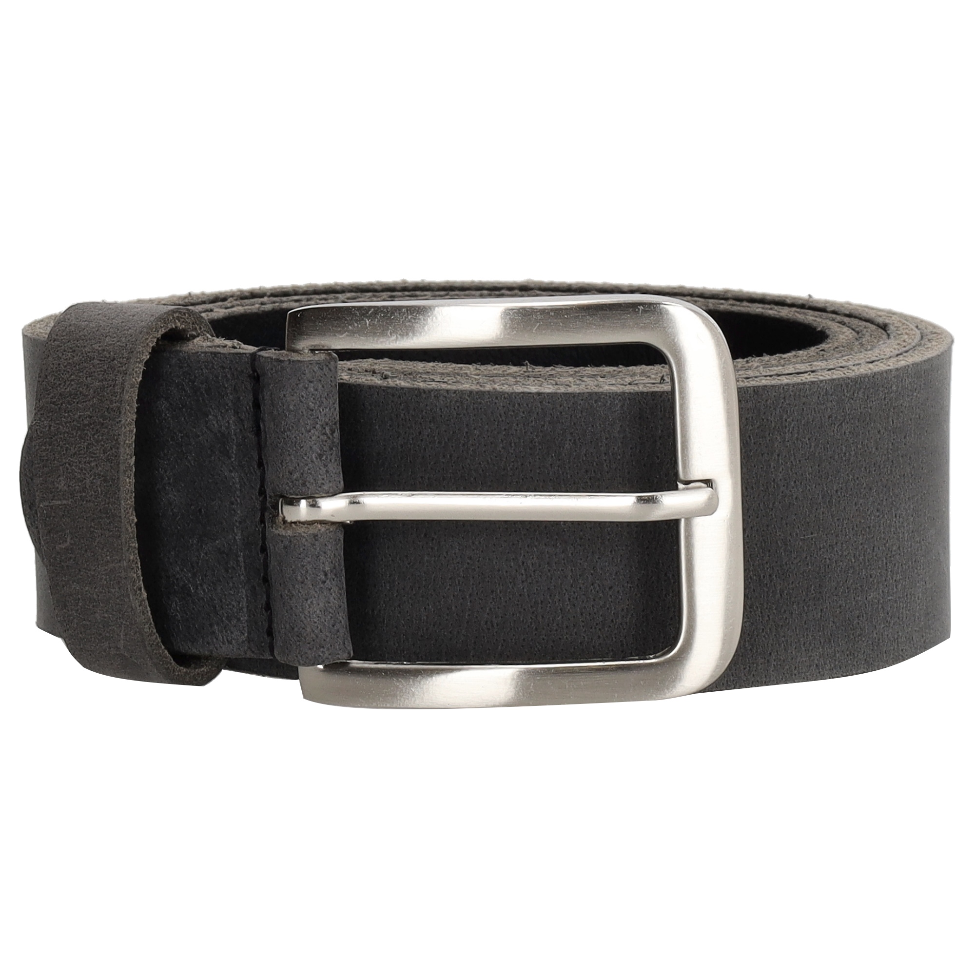 Deze Hide & Stitches Frisco riem is gemaakt van hoogwaardig zwart leer en heeft een lengte van 115cm. De riem is voorzien van een metalen gesp en handgestikte details voor een stoere uitstraling. Draag de riem om je taille met een jeans of over een jurk voor een trendy look. Kies voor deze riem voor een stijlvolle toevoeging aan je outfit!