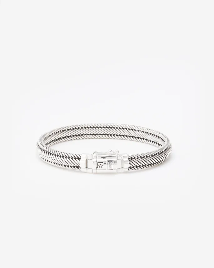 Buddha to Buddha - Zilveren armband, Edwin Mini Bracelet Silver, J263 C+ 17cm - 001K012630111