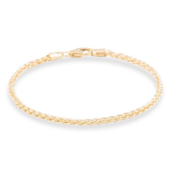 Gouden palmier armband, 19cm.