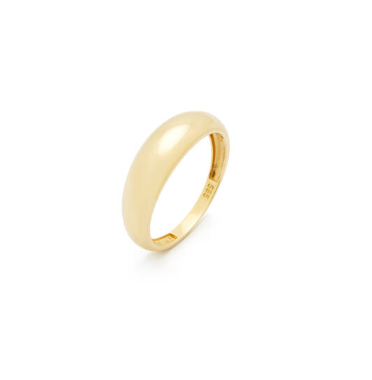 Gouden bolle ring