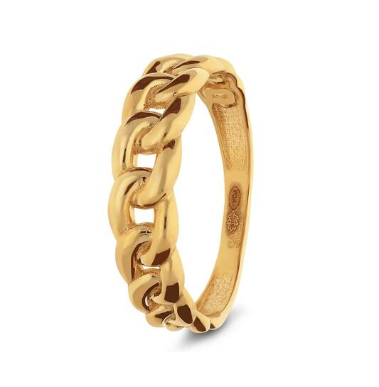 14kt. gouden gourmetring maat 54