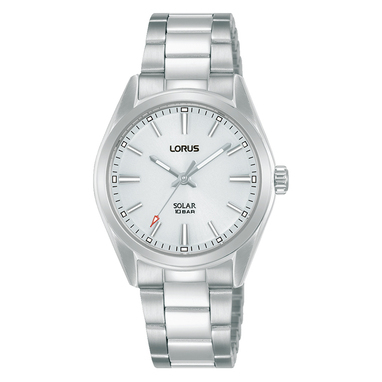 LORUS RY503AX9 HORLOGE SOLAR STAAL ZILVERKLEURIG-WIT 31 MM