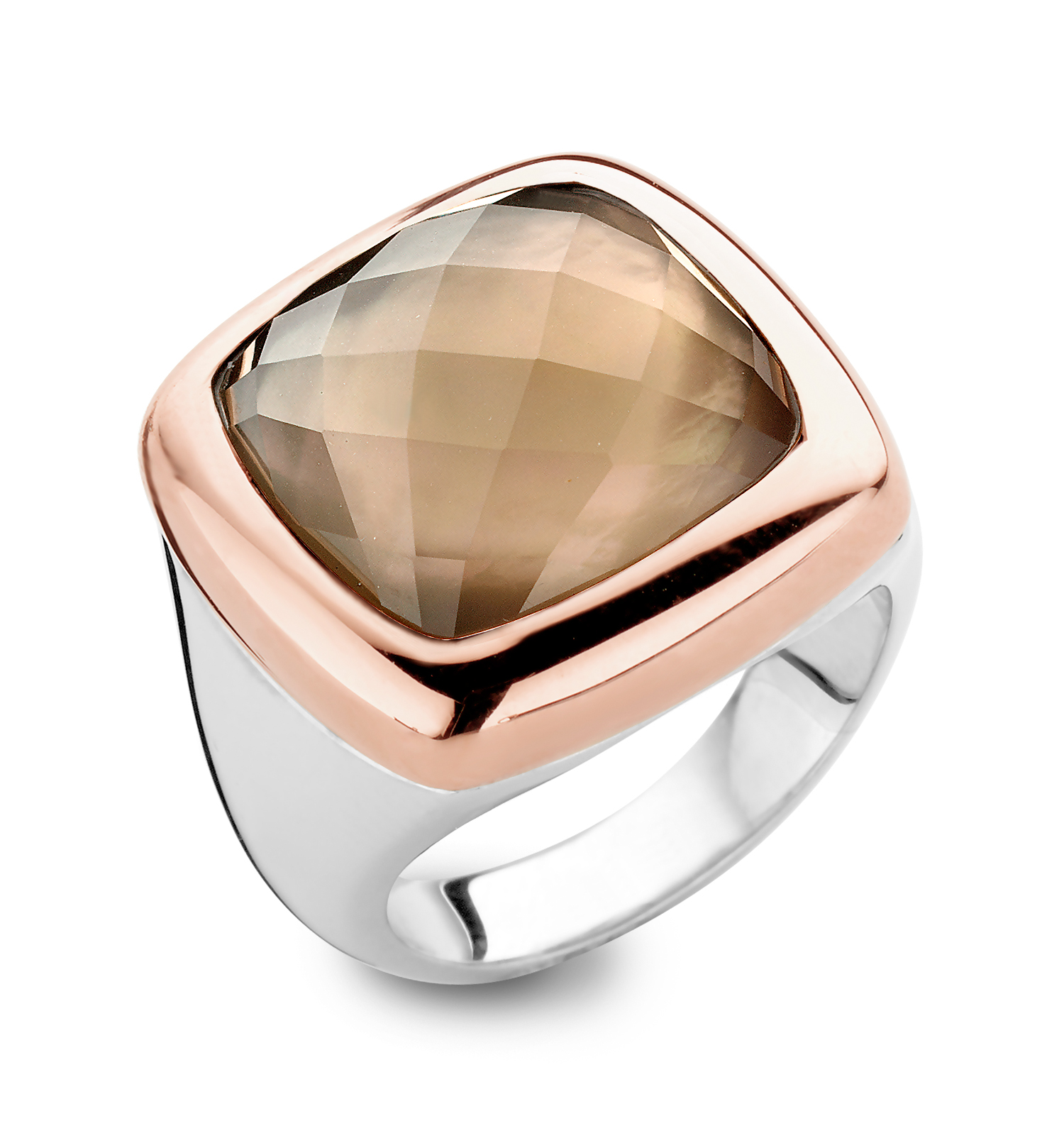 De Tirisi Moda Palm Beach-ring, modelnummer TM1000SQ(2P), behoort tot de sieradencategorie en is een elegante ring. Draag deze opvallende ring solo voor een verfijnde look, of combineer met andere sieraden voor een trendy, gelaagde stijl. Perfect voor speciale gelegenheden of als dagelijkse statement accessoire.