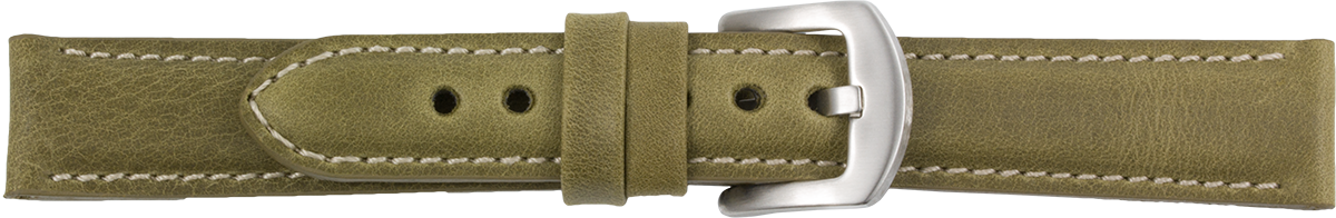 569 lederen horlogeband Vintage olive 22mm