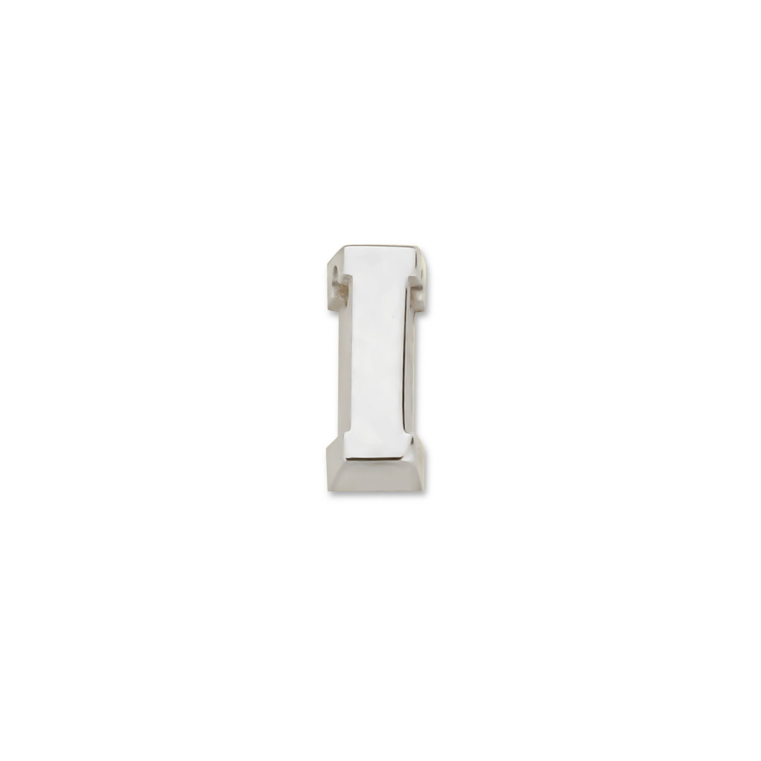 Minioro - Zilveren bedel, Losse Initialen, Letter I - 41002I
