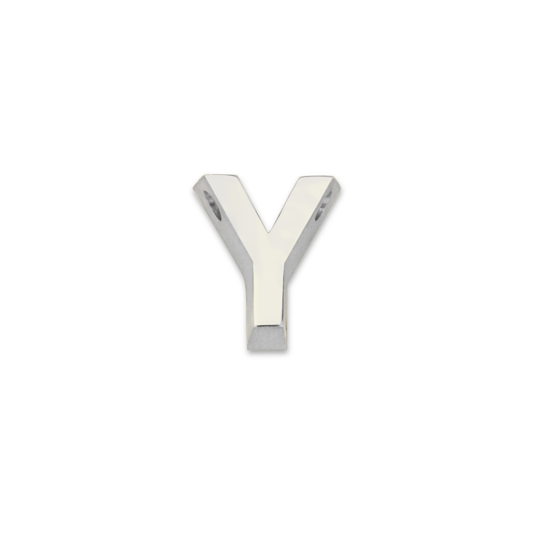 Minioro - Zilveren bedel, Losse Initialen, Letter Y - 41002Y