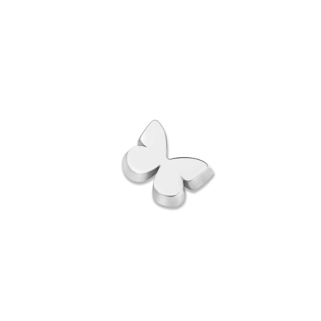Minioro - Zilveren bedel, Losse symbolen, Vlinder - 41029