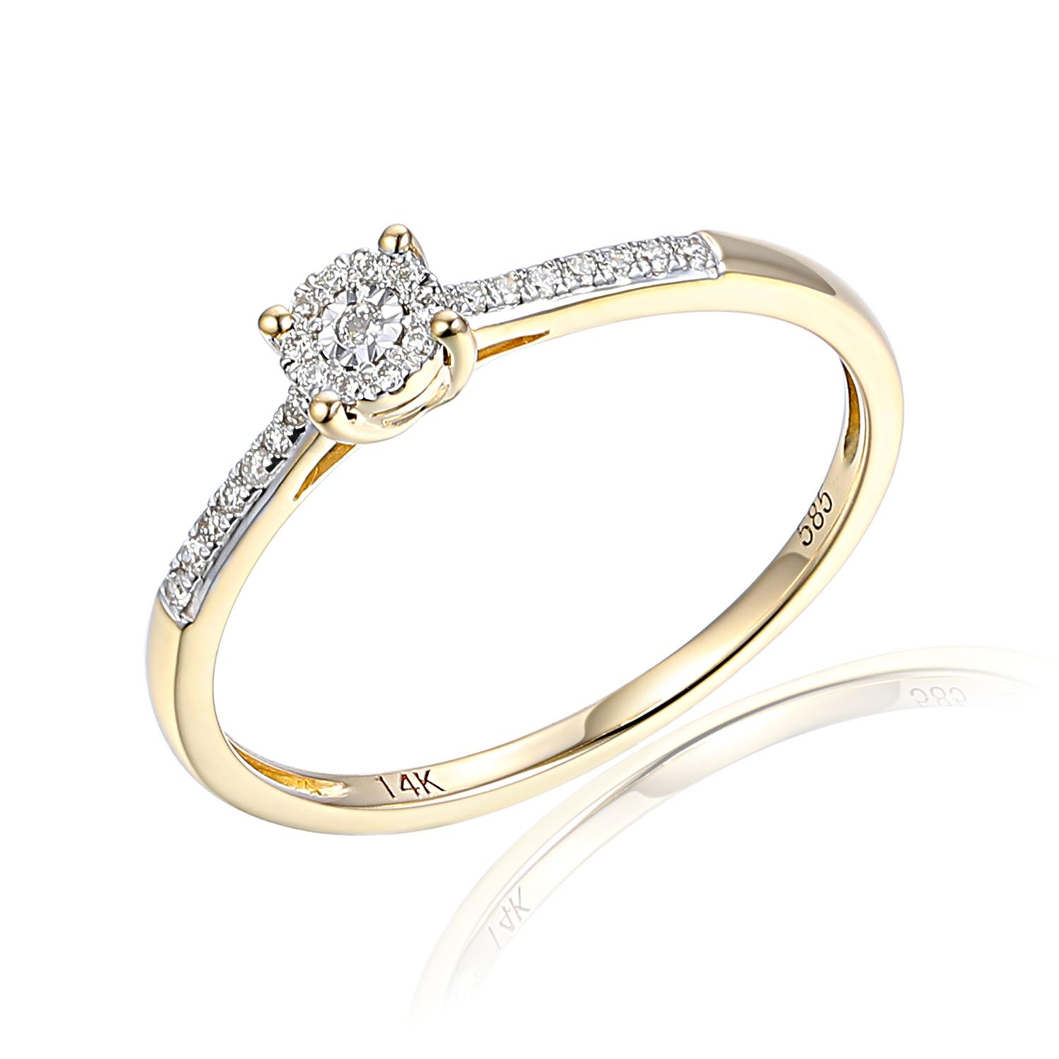 Deze prachtige ring van Louis Bros is vervaardigd uit 14 karaat geelgoud met wit rhodium (2.44 gr) en is gezet met 25 briljant geslepen diamanten met een totaalgewicht van 0.44 crt.

Verkrijgbaar vanaf 0.10crt .
Leverbare goudkleuren: 14/18kts geelgoud, 14/18kts witgoud, 14/18kts roségoud en alle bicolor combinaties.