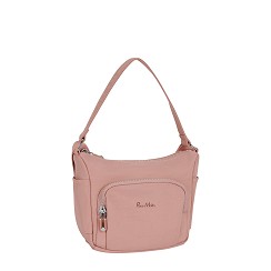Leuke schoudertas welke ook crossbody is te dragen. 1 hoofdvak met twee steekvakken en een ritsvak. Aan de voorkant opgestikt vak met rits en aan de achterzijde ook een ritsvak.

Afmetingen:
Hoogte 15cm x breed 19 cm x diep 10cm