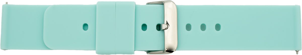 887 siliconen horlogeband turquoise 20mm