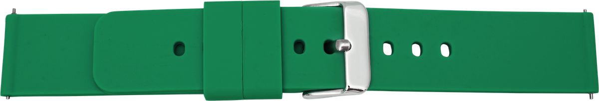 884 Siliconen horlogeband bosgroen 20mm