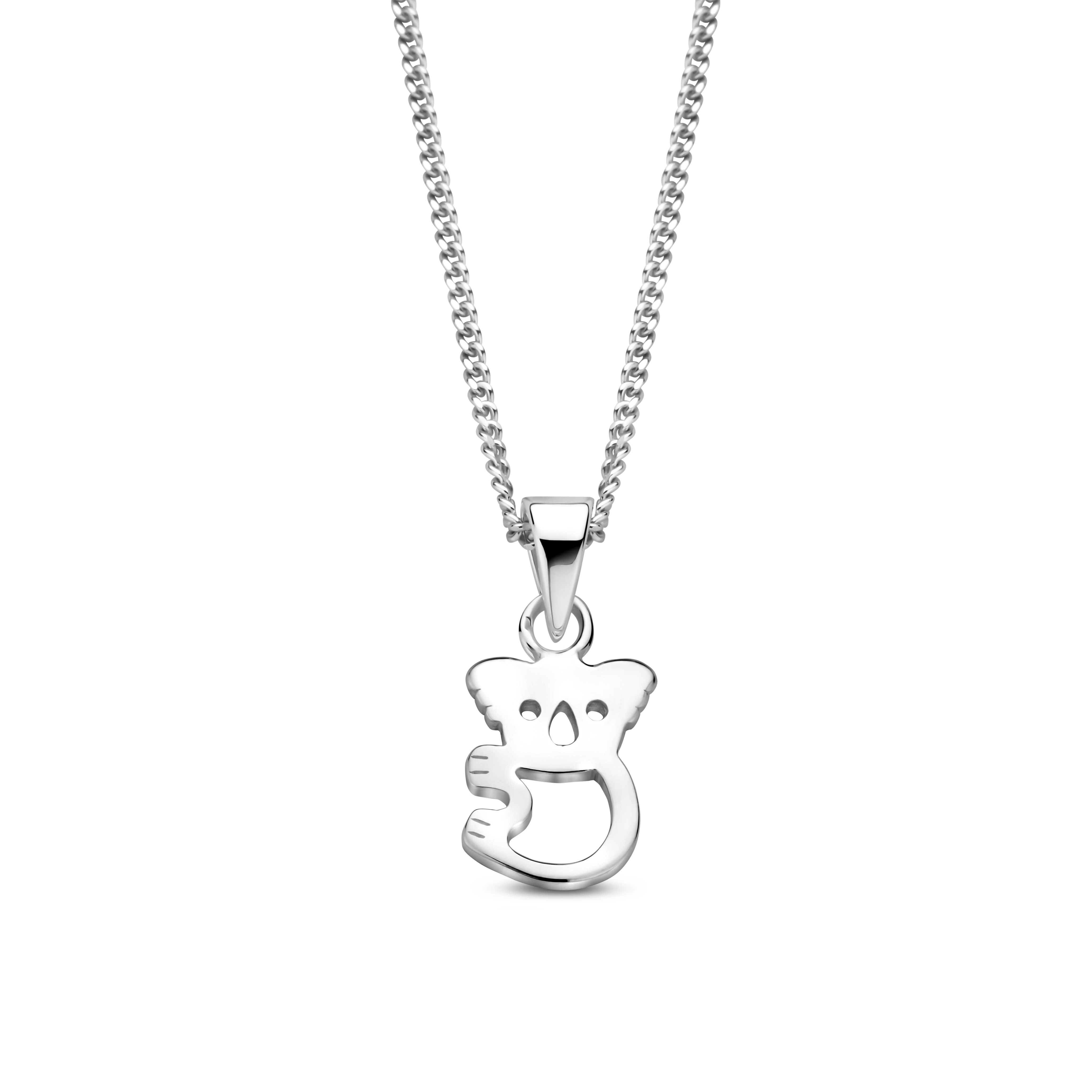 Zilveren ketting met hanger bellini