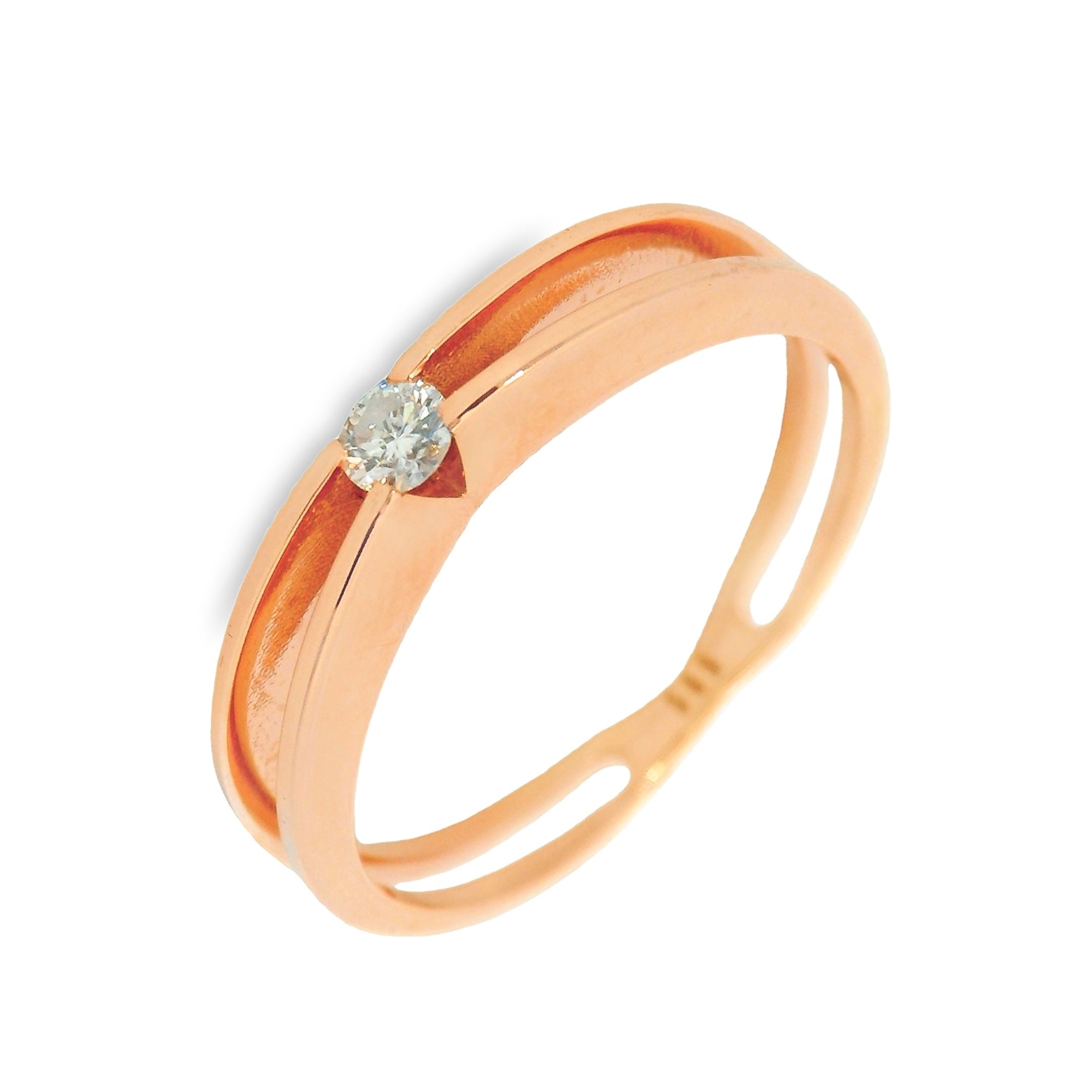 Deze ring van Louis Bros is vervaardigd uit 14 karaat roségoud (2.35 gr.) en is gezet met 1 briljant geslepen diamanten met een totaalgewicht van 0.10ct. De ring heeft een breedte van 3.5 mm en een hoogte van 3.5 mm. Deze ring bestaat uit onze lijn van exclusieve modellen sieraden met prachtige designs van hoge kwaliteit.
De ring is verkrijgbaar in meerdere afmetingen.
