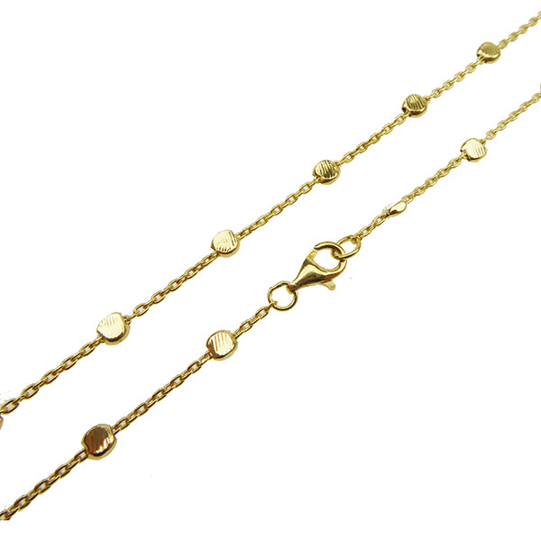 prachtig verguld zilveren collier met een draaglente van 45cm.