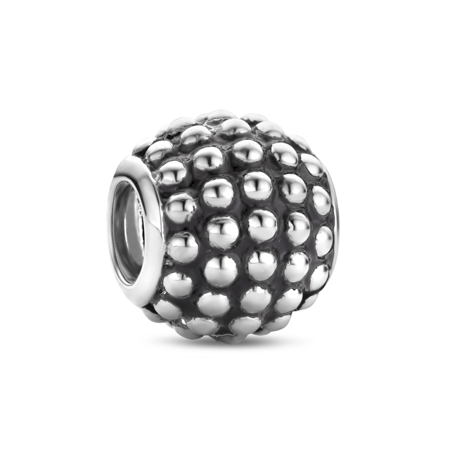 Zilveren Bedel past op alle armbanden zoals Pandora Troll Beads enz.