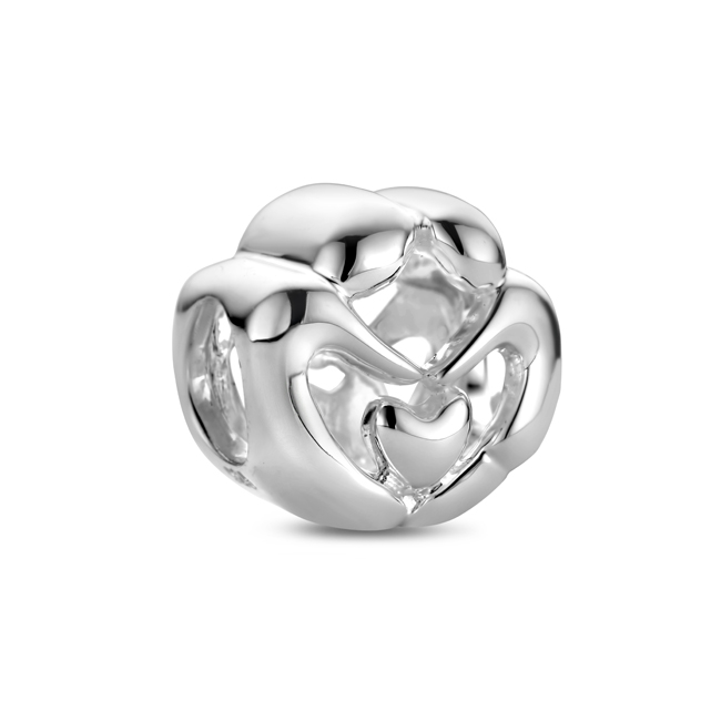 Zilveren Bedel past op alle armbanden zoals Pandora Troll Beads enz.