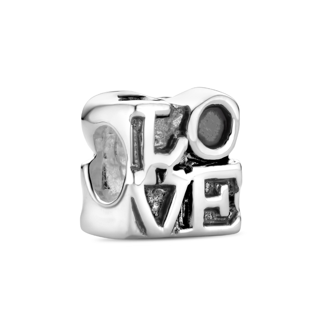 Zilveren Bedel past op alle armbanden zoals Pandora Troll Beads enz.
