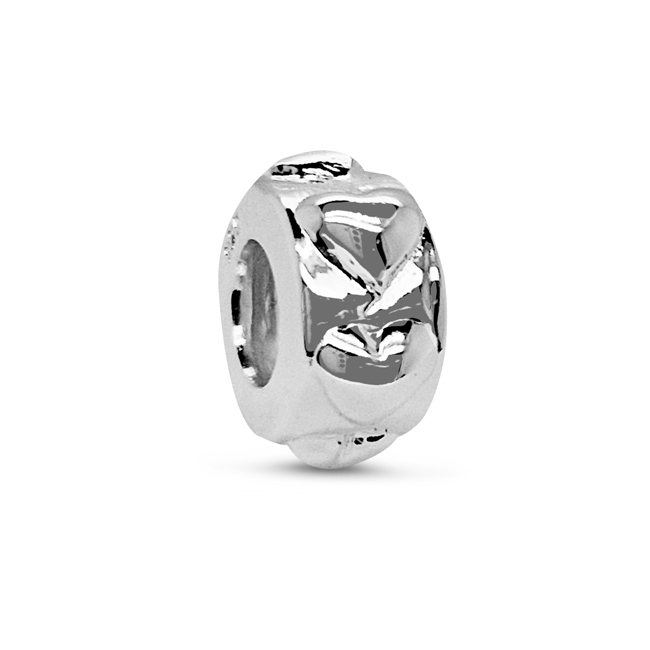 Zilveren Bedel past op alle armbanden zoals Pandora Troll Beads enz.