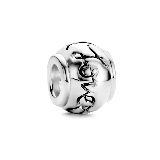 Zilveren Bedel past op alle armbanden zoals Pandora Troll Beads enz.