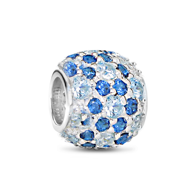 Zilveren Bedel past op alle armbanden zoals Pandora Troll Beads enz.
