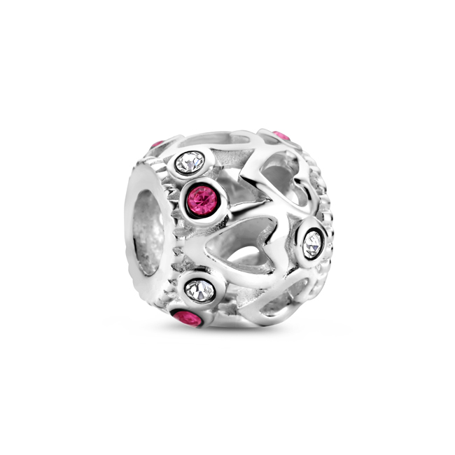 Zilveren Bedel past op alle armbanden zoals Pandora Troll Beads enz.