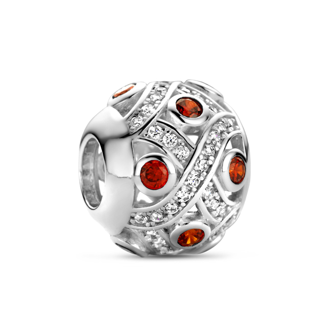 Zilveren Bedel past op alle armbanden zoals Pandora Troll Beads enz.