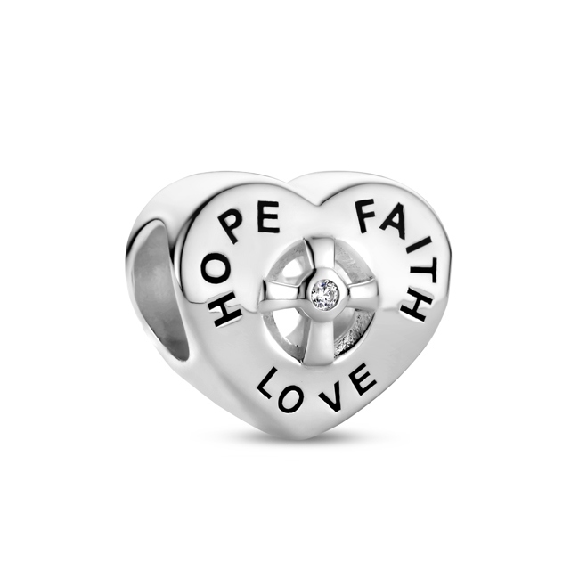 Zilveren Bedel past op alle armbanden zoals Pandora Troll Beads enz.