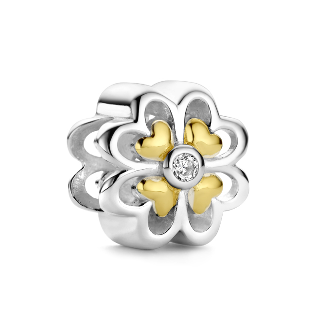 Zilveren Bedel past op alle armbanden zoals Pandora Troll Beads enz.