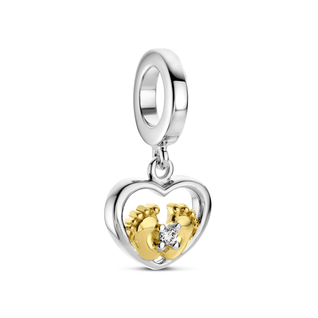 Zilveren Bedel past op alle armbanden zoals Pandora Troll Beads enz.