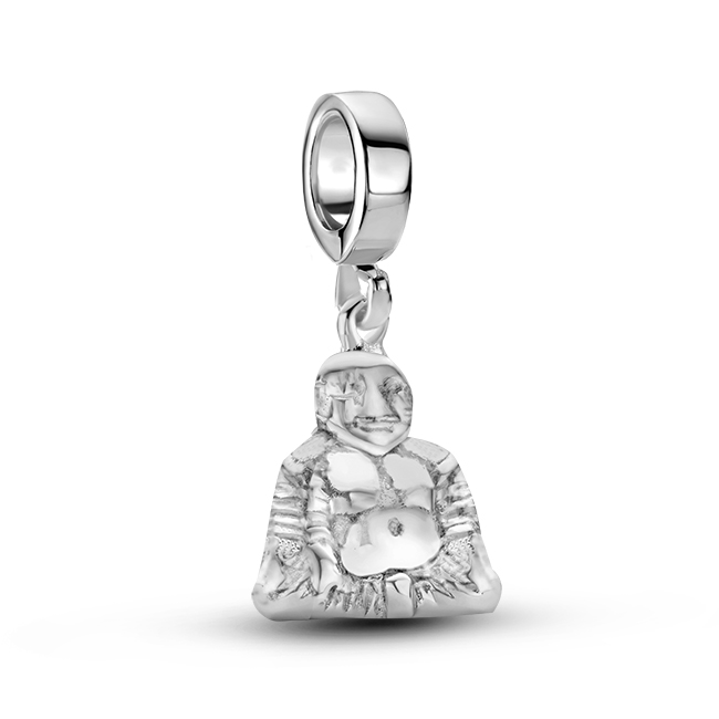 Zilveren Bedel past op alle armbanden zoals Pandora Troll Beads enz.