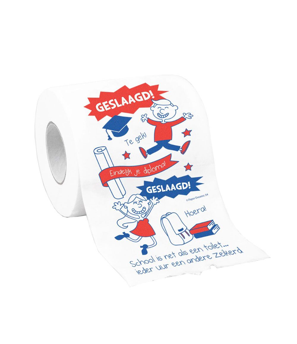 Met het grappige wc papier van Paper Dreams grijpt u nooit mis!
