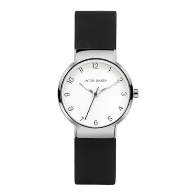 Jacob Jensen horloge, Timeless Nordic tit/saff/rubber grijs M
